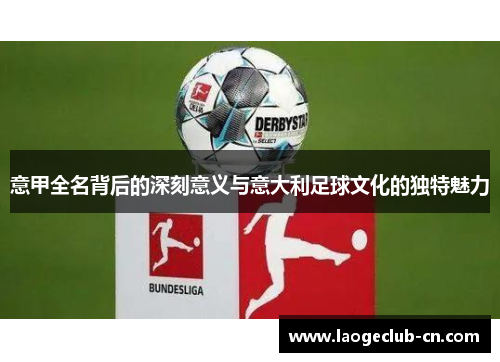 意甲全名背后的深刻意义与意大利足球文化的独特魅力
